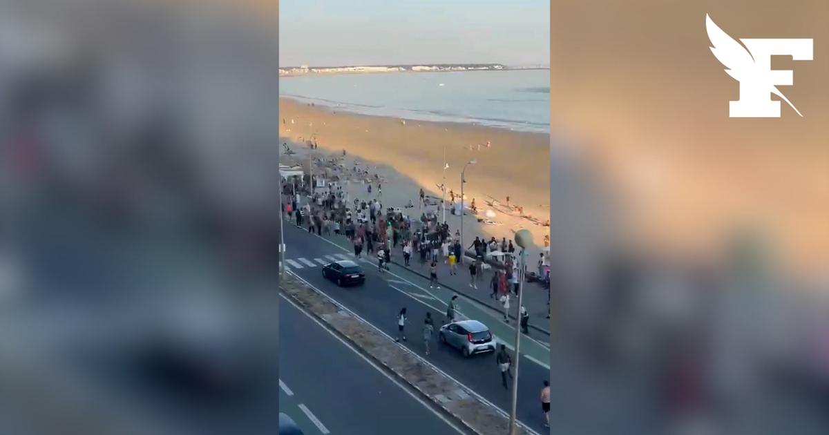 Les images d'un affrontement géant entre une quarantaine de jeunes sur le remblai de La Baule