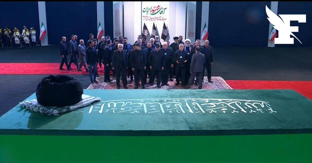 Les images du cercueil du guide suprême Ali Khamenei sur le lieu de ses funérailles
