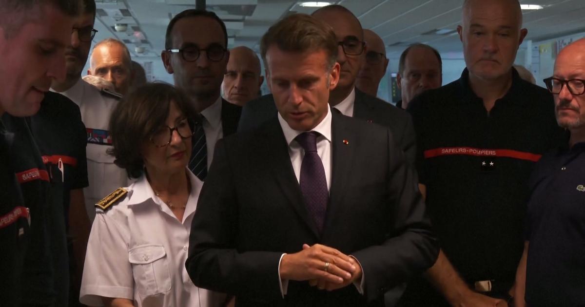 Incendies en Gironde: suivez le déplacement d'Emmanuel Macron