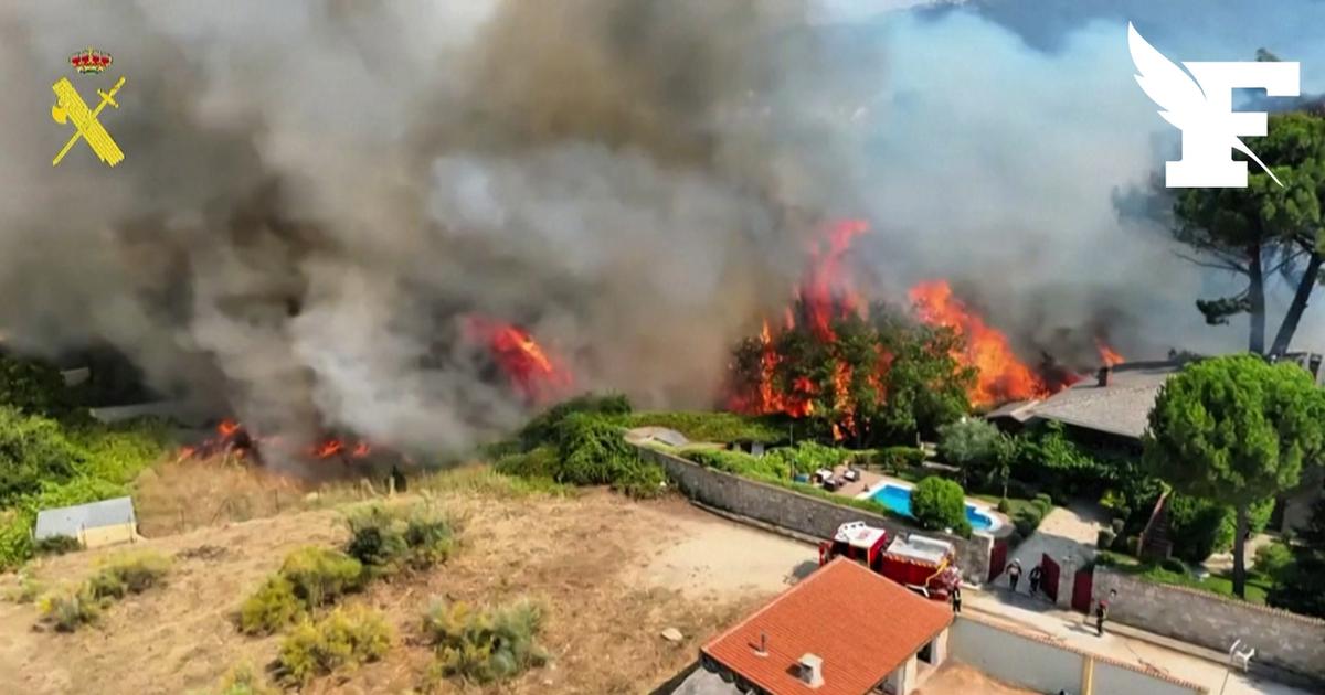 Incendies : dans la communauté de Madrid, le feu incontrôlable touche les habitations