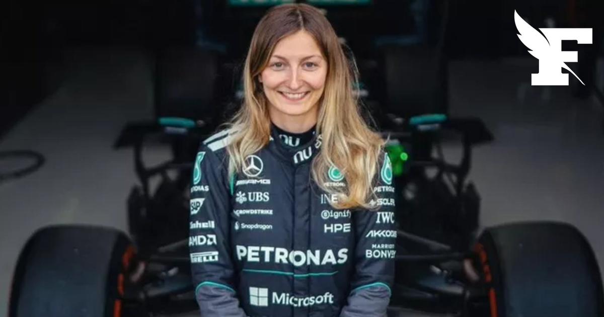 La Française Doriane Pin a conduit une Formule 1 Mercedes