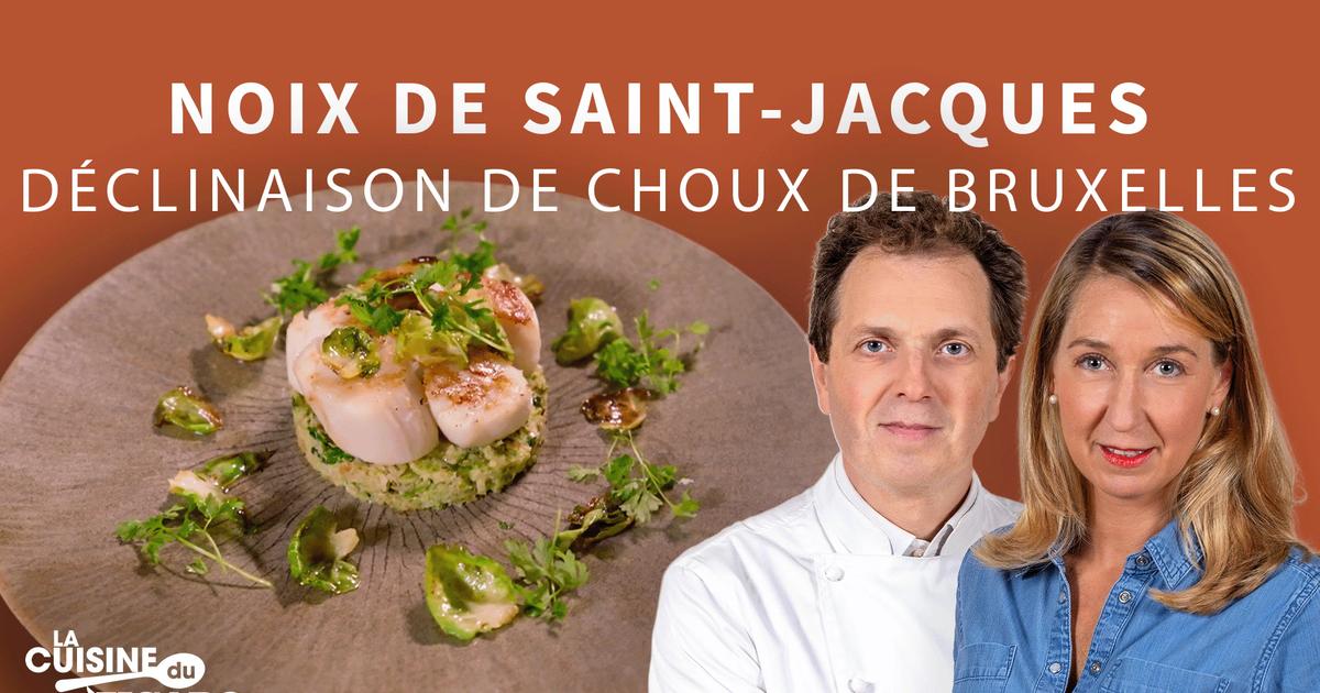 La recette de Saint Jacques en nonette et ses choux de Bruxelles