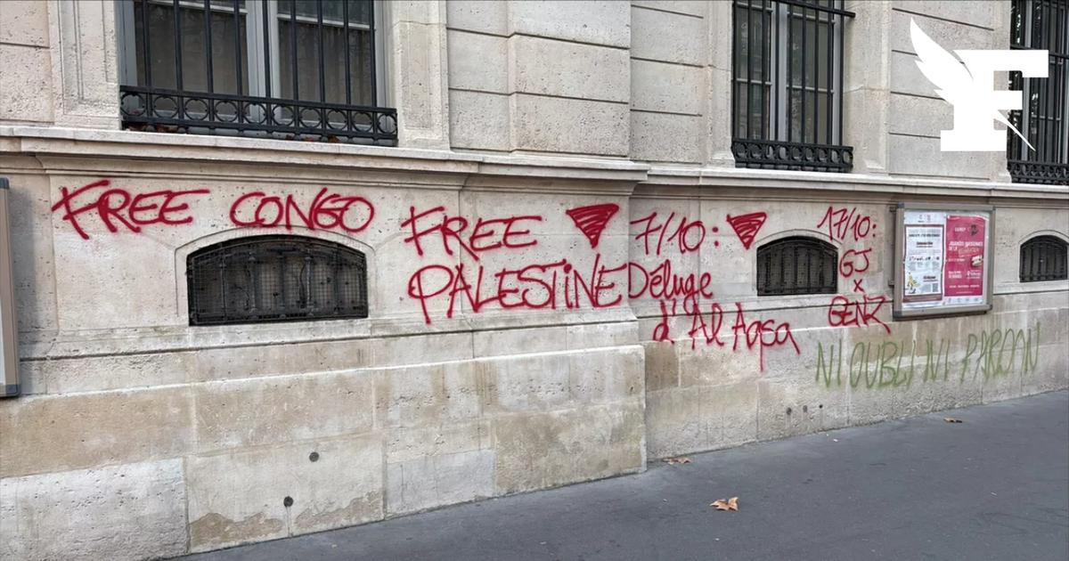 Paris: des tags qui célèbrent les attentats du 7-Octobre découvert sur la mairie du 11ème arrondissement