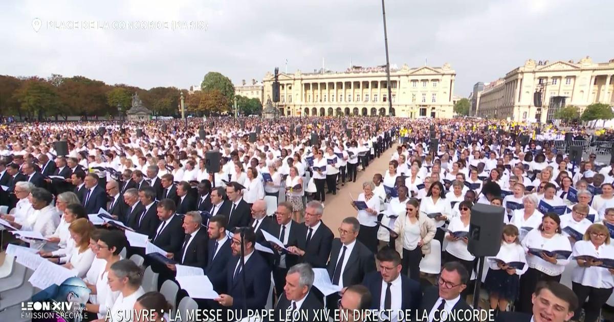 Pape Léon XIV à la Concorde : 1.000 choristes issus des 34 chœurs d'Ile-de-France chantent avant la messe