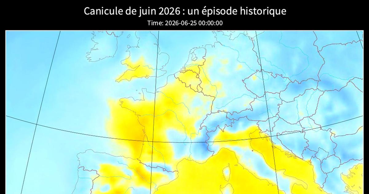 Canicule de juin 2026 : un épisode historique
