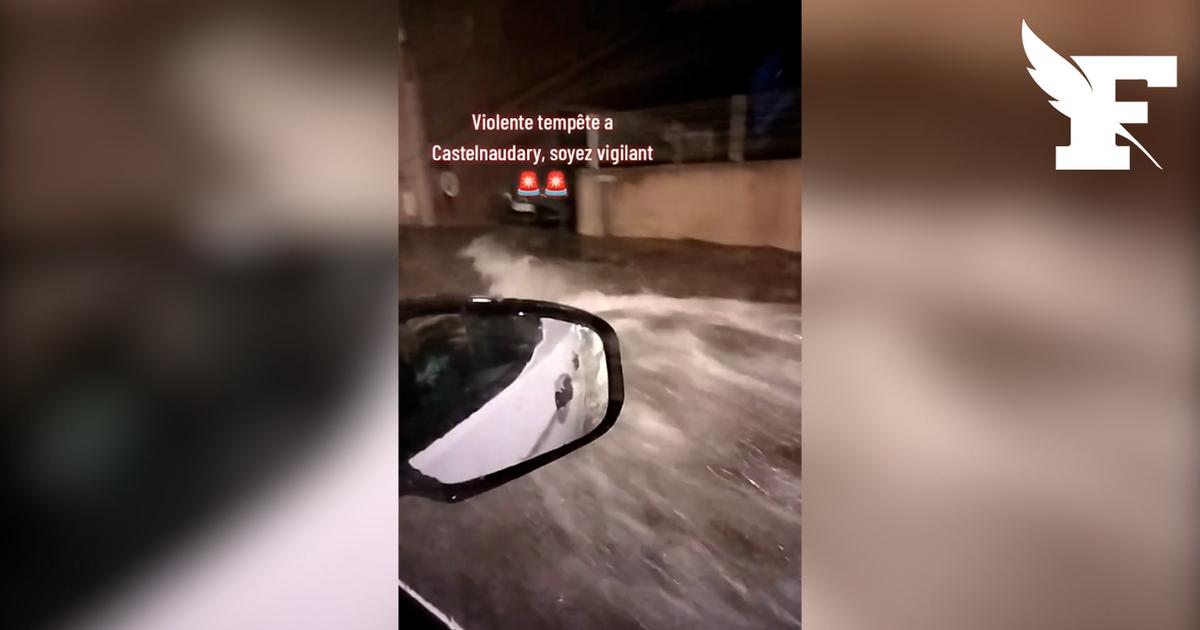 Pluies torrentielles, vents violents, fête du cassoulet interrompue : les images des terribles orages qui ont sévi dans l'Aude