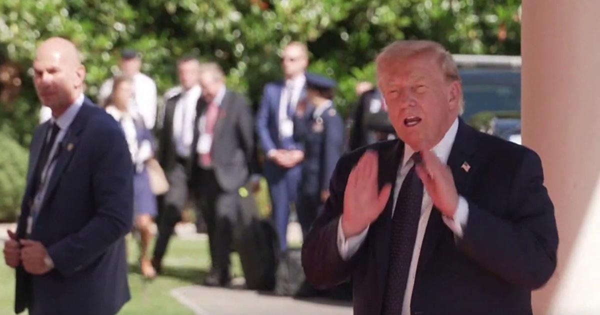 Donald Trump arrive à Evian à l'occasion du sommet du G7