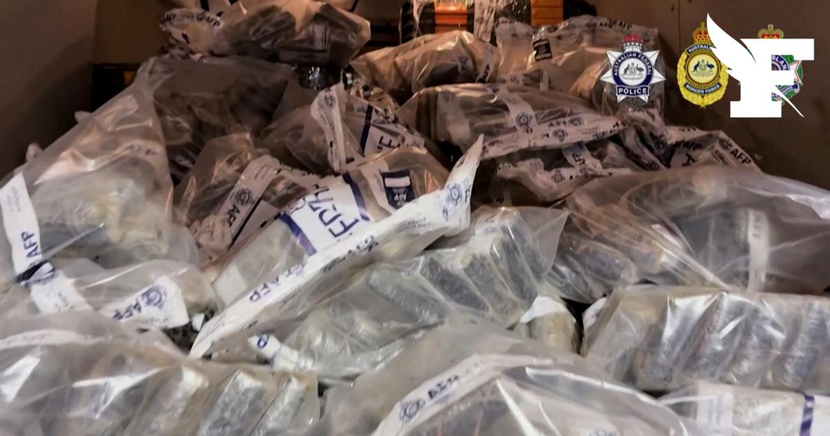 Australie: les images de la saisie record de 2,7 tonnes de cocaïne