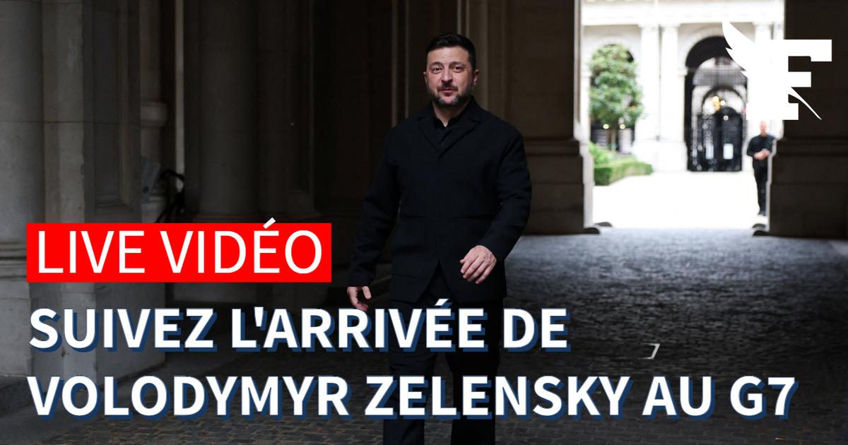 G7: Emmanuel Macron accueille le président ukrainien Volodymyr Zelensky