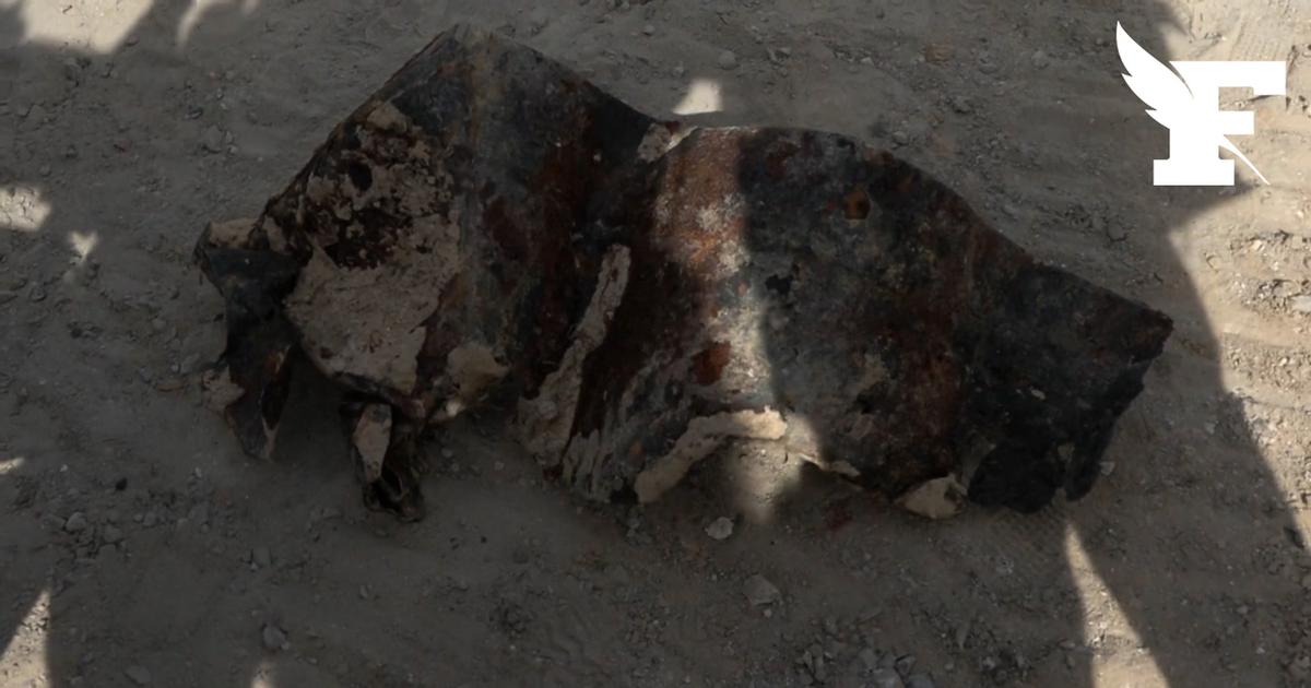 Les images des restes de la bombe aérienne de la Seconde guerre mondiale neutralisée près de Paris