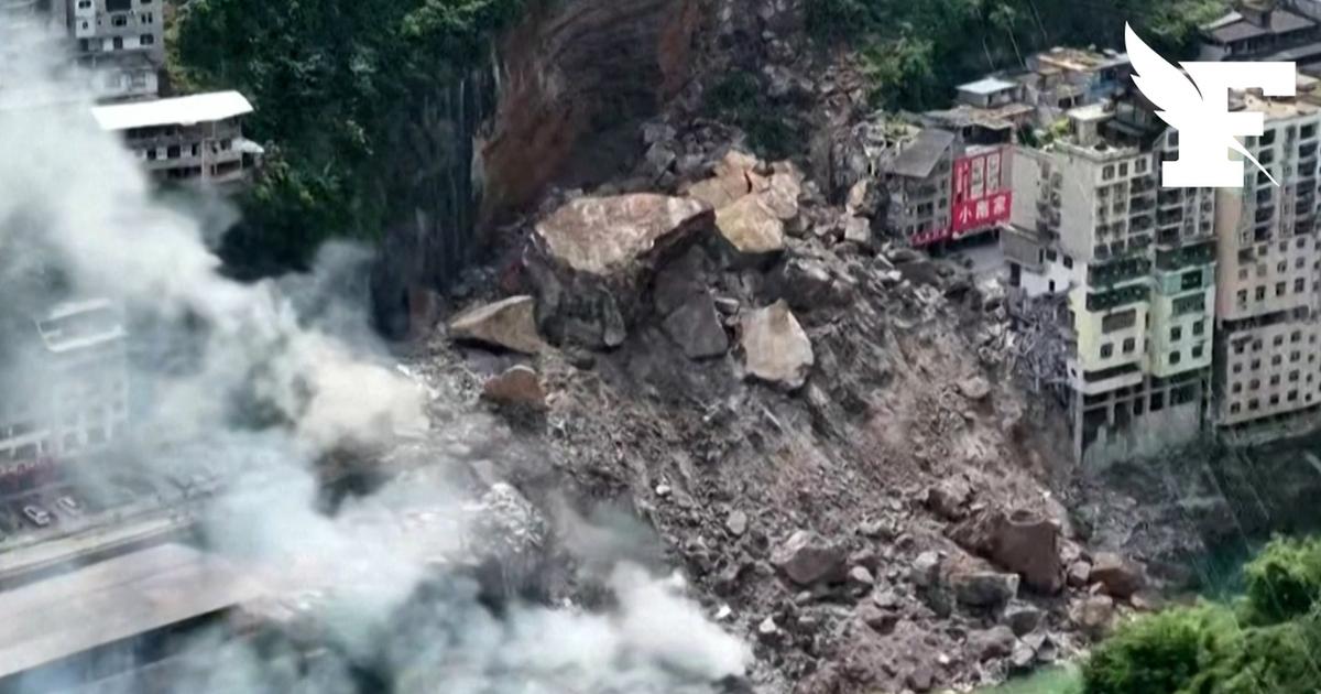 Les terribles images du glissement de terrain qui a fait au moins huit morts en Chine