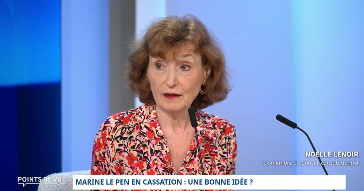 Marine Le Pen : «La Cour d'appel a voulu renvoyer aux électeurs le choix du candidat qu'ils souhaitaient voir élu», souligne Noëlle Lenoir