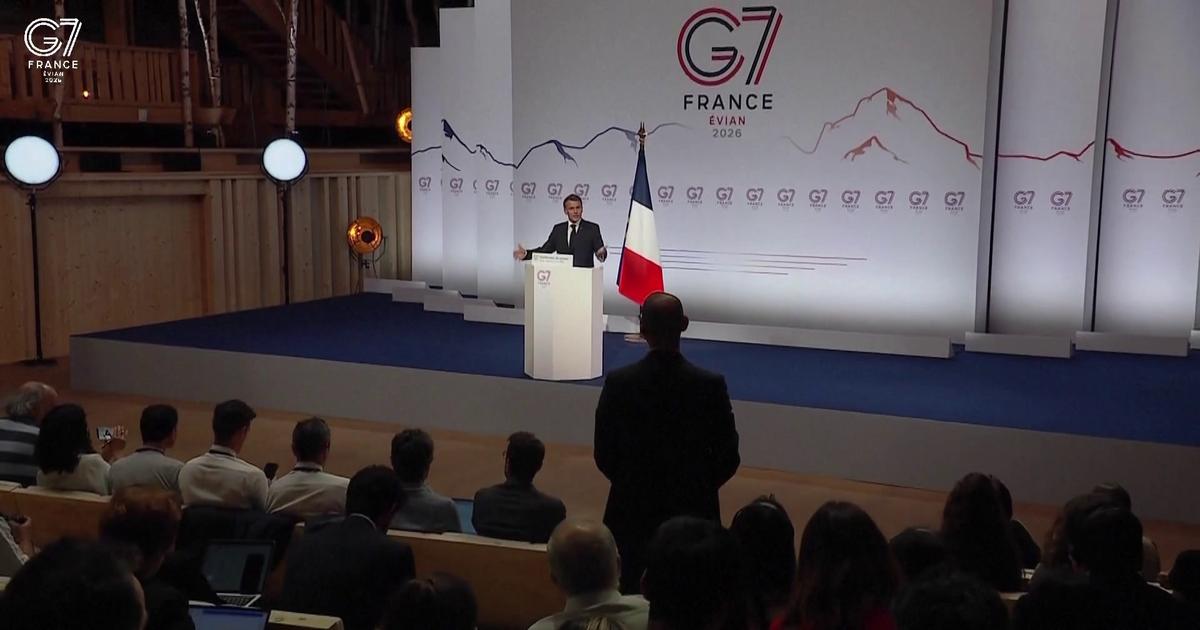 Sommet du G7: «Je suis comme les Bleus, mon but c'est de marquer des buts», lance Emmanuel Macron