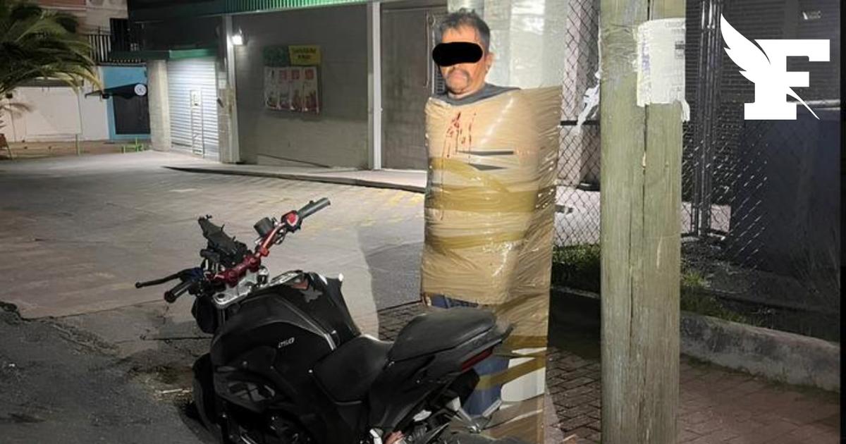 «Le Batman de Lagos de Moreno»: au Mexique, un homme traque les voleurs de motos et les scotche à des lampadaires