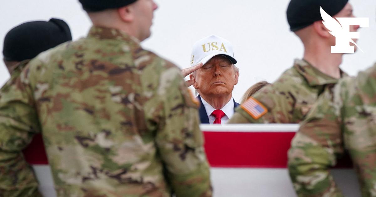 Les images de Donald Trump accueillant les corps des 6 premiers soldats américains tués dans la guerre contre l'Iran