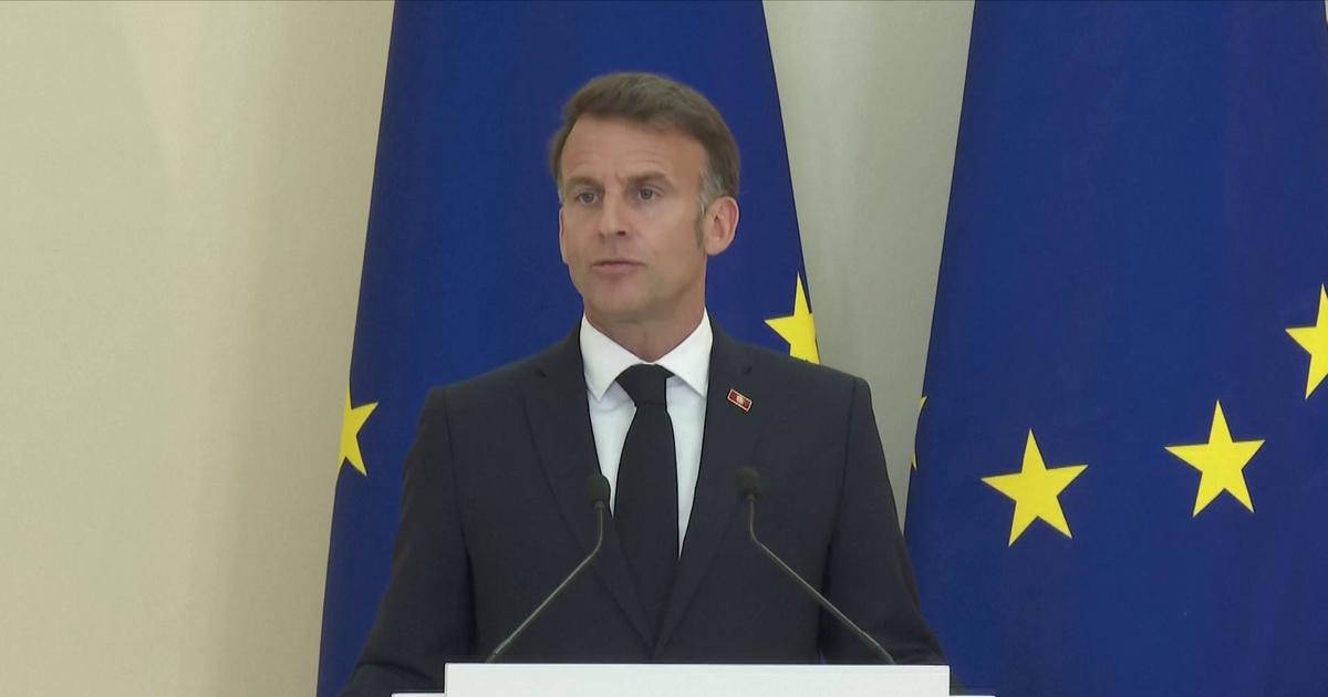 «Les Etats-Unis et l'UE ont bien mieux à faire que d'agiter des menaces de déstabilisation», cingle Emmanuel Macron