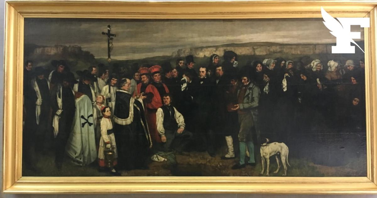 Musée d'Orsay : Un enterrement à Ornans de Gustave Courbet de nouveau exposé après 15 mois de restauration