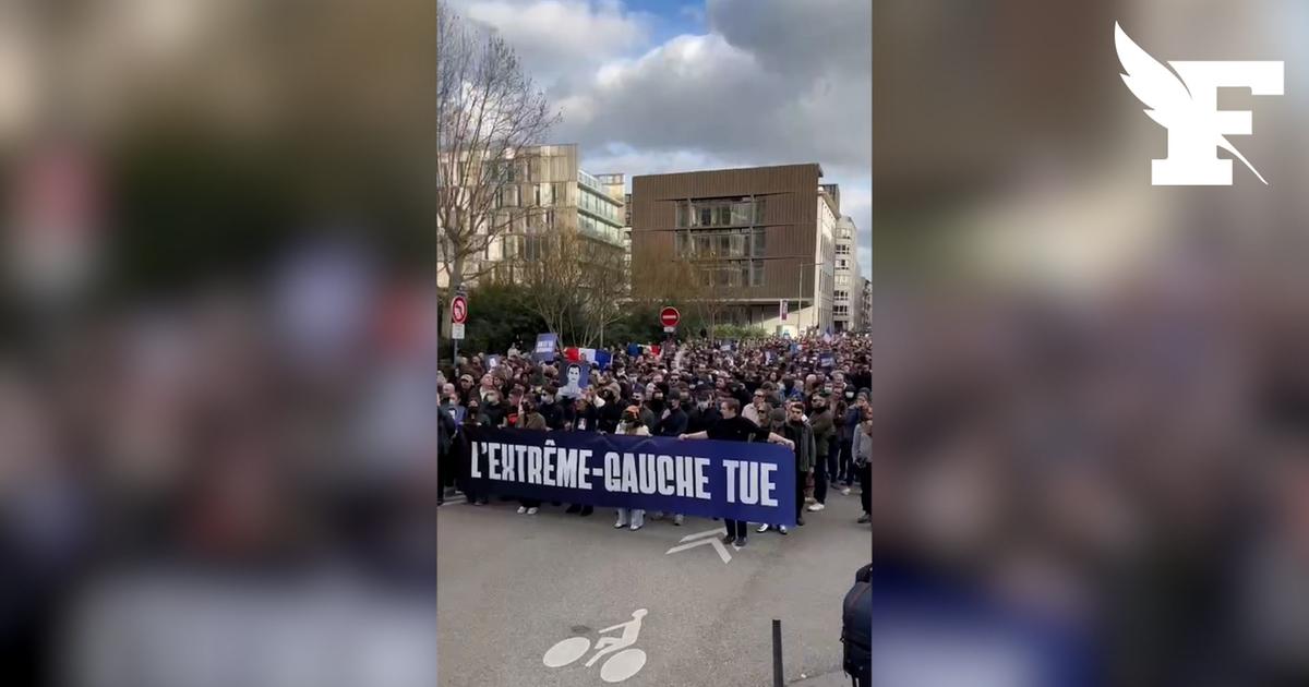 Marche pour Quentin Deranque: «Antifas assassins», «Jeune Garde en prison», chantent les manifestants