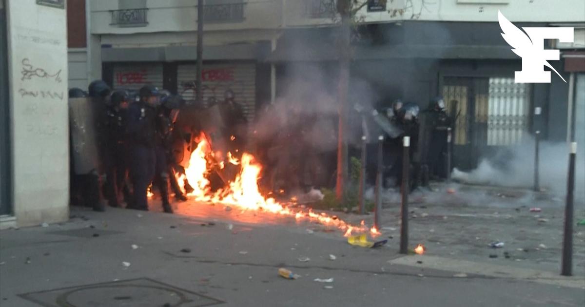 Manifestations du 31 octobre: un gendarme brûlé à la cheville après le jet d'un cocktail Molotov à Paris