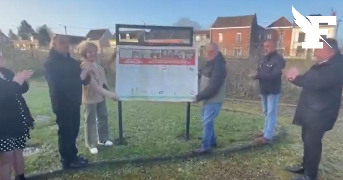 Pas-de-Calais: les images du retrait de la plaque en l'honneur de Georges Ibrahim Abdallah, condamné pour terrorisme, par une maire RN