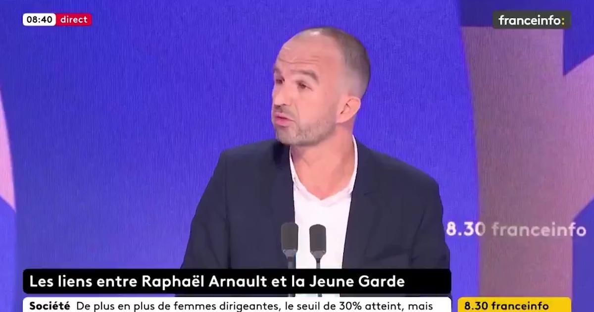 Raphaël Arnault ne sera «certainement pas» exclu ou suspendu du groupe LFI à l’Assemblée, affirme Manuel Bompard