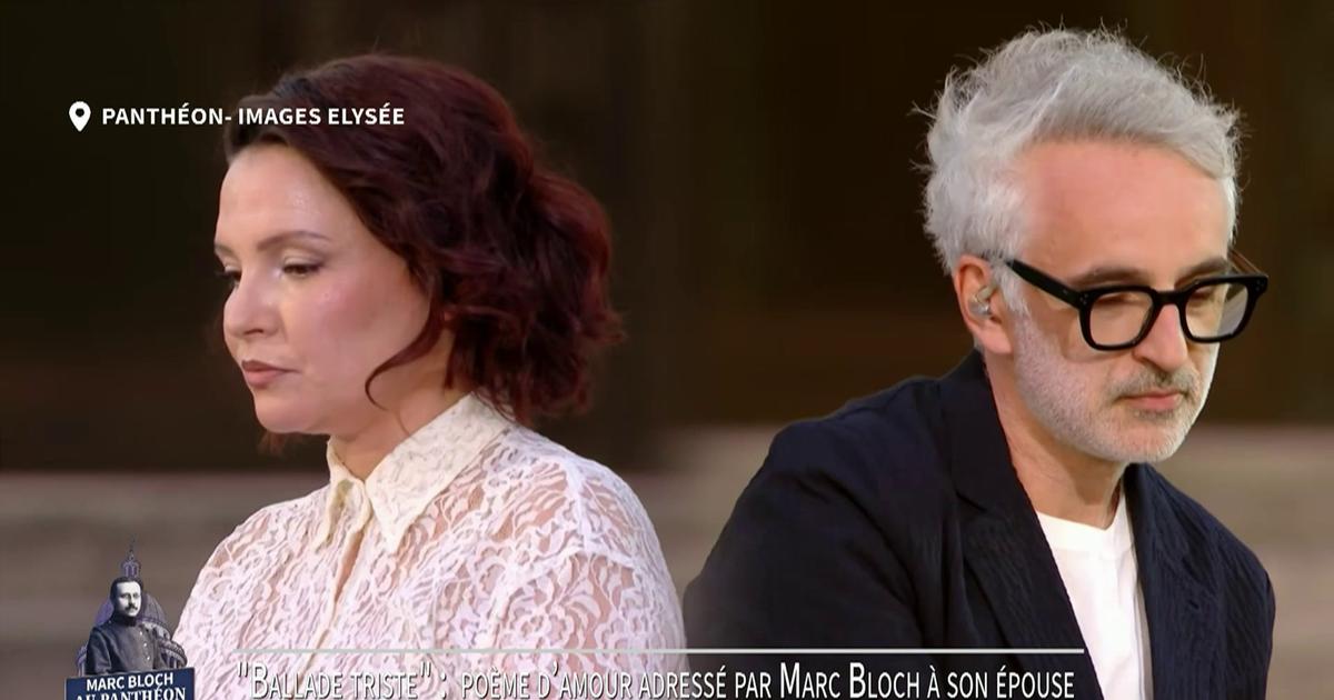 Marc Bloch au Panthéon : Vincent Delerm et Anne Sila interprètent «ballade triste», poème en hommage à sa femme