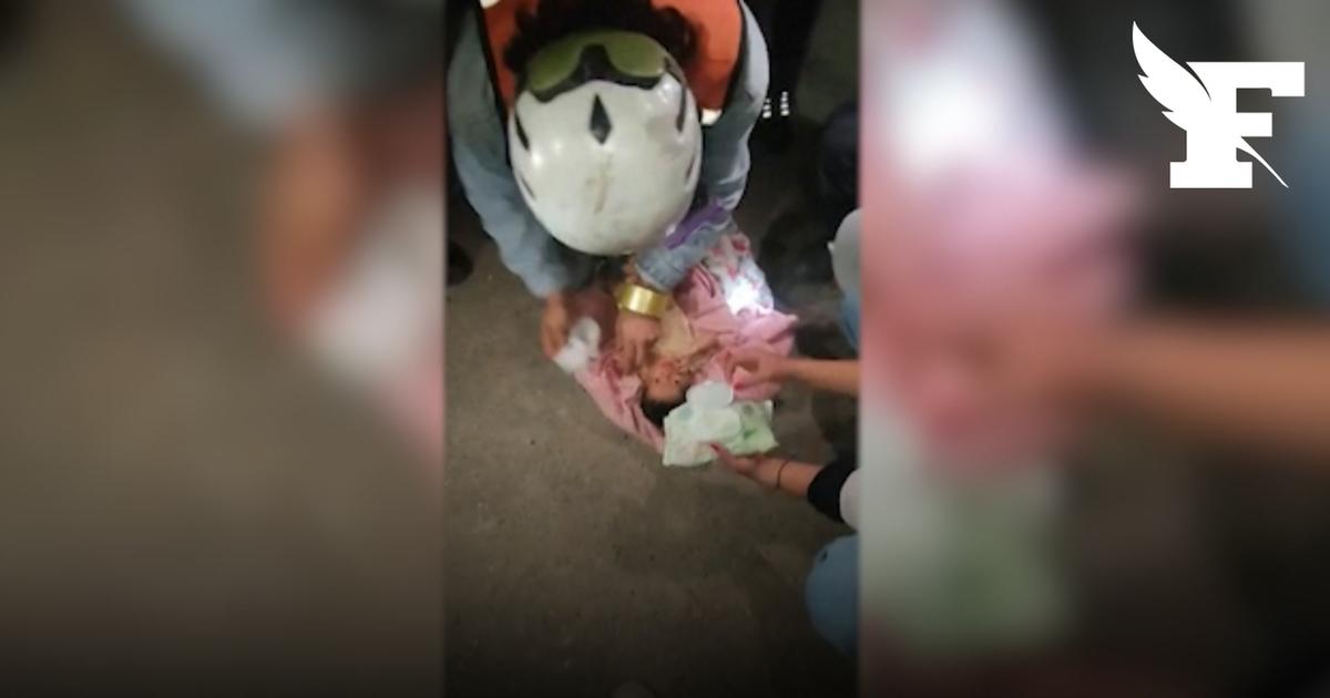 Séismes au Venezuela : les images d'un nouveau-né secouru dans les décombres