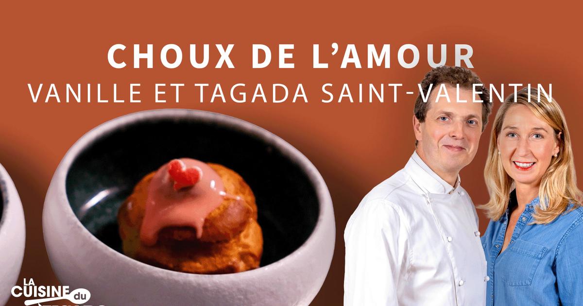 La recette des choux de l'amour vanille-tagada pour la Saint-Valentin