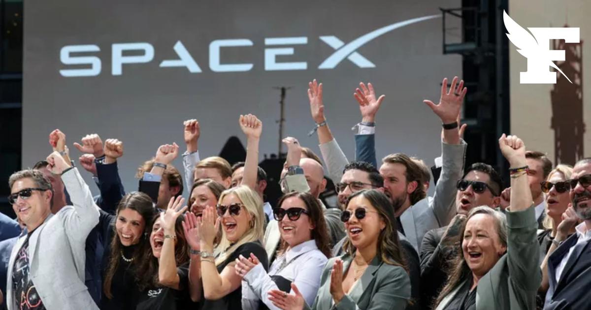 Après son lancement boursier historique, l'action de SpaceX glisse de 10% à Wall Street