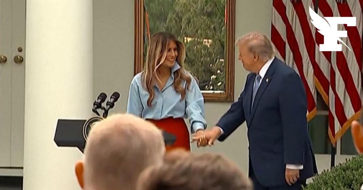 Etats-Unis : «Il paraît que je vous ai manqué», plaisante Melania Trump après un mois d'absence lors d'une cérémonie à la Maison-Blanche