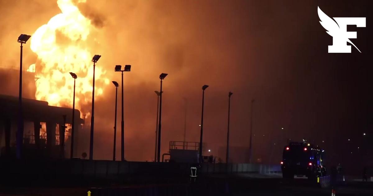 Bahreïn: les images d’un incendie après une attaque contre des réservoirs de carburant