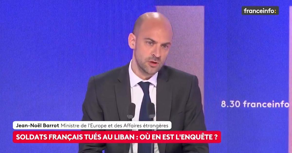 Mort de deux soldats français : Jean-Noël Barrot dénonce un «crime de guerre» et pointe le Hezbollah