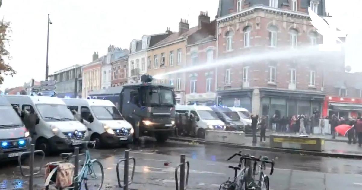 Lille : les forces de l’ordre font usage d’un canon à eau