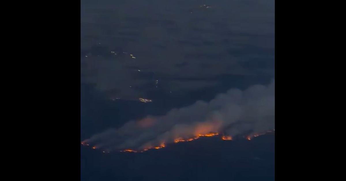 La vidéo de l'incendie majeur de la forêt de Fontainebleau filmé depuis un avion