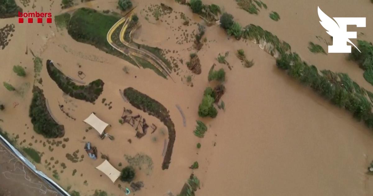 Pluies torrentielles, deux morts dans la province de Barcelone : les images des inondations en Espagne