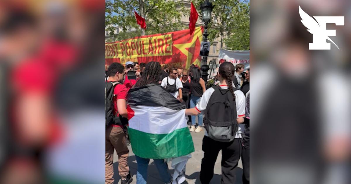 Manifestations du 1er mai: à Paris, des stands communistes et des drapeaux palestiniens de sortie
