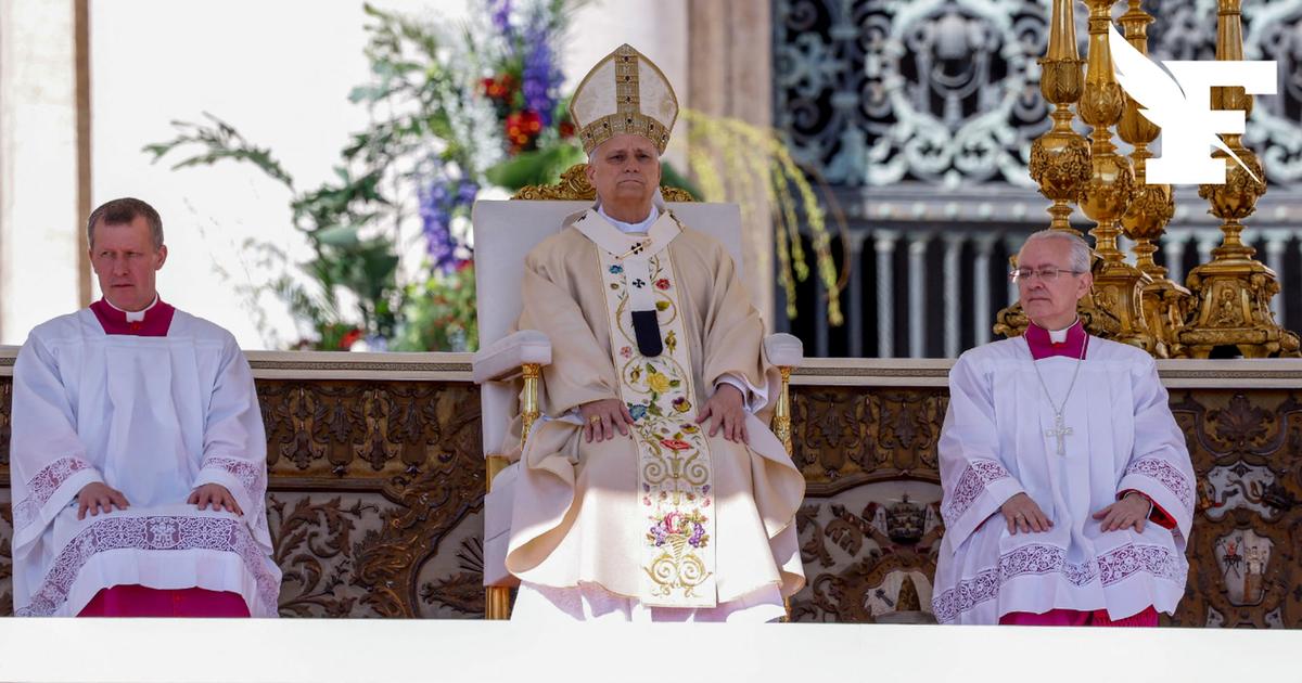 Les images du début de la toute première messe de Pâques du pape Léon XIV au Vatican