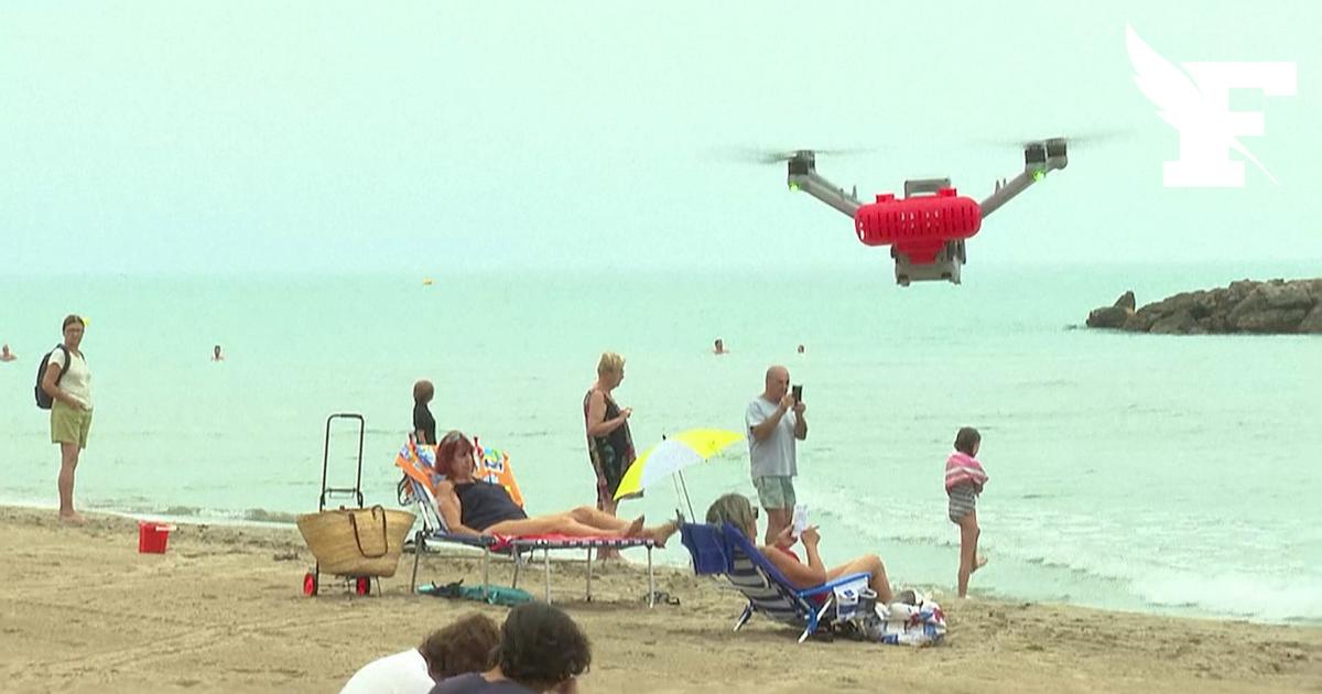 Hérault : un drone largue des bouées pour éviter les noyades