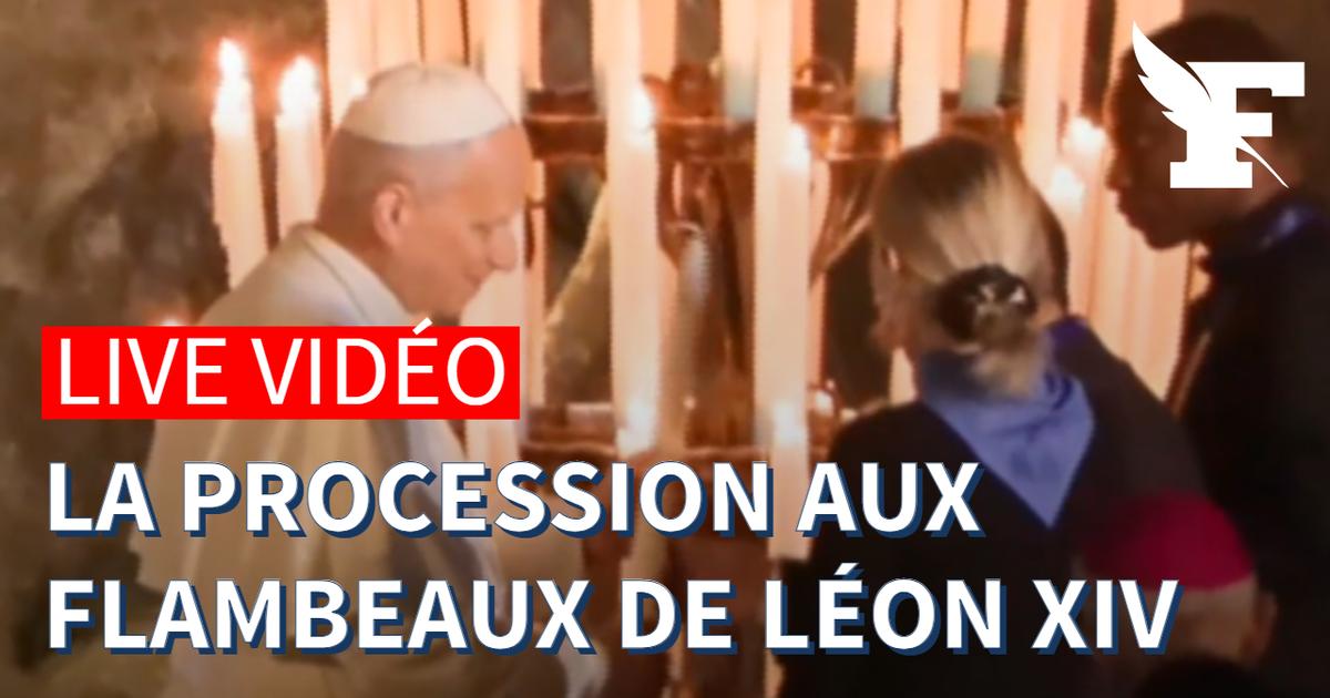 Léon XIV à Lourdes : suivez en direct la procession aux flambeaux et du Saint Rosaire