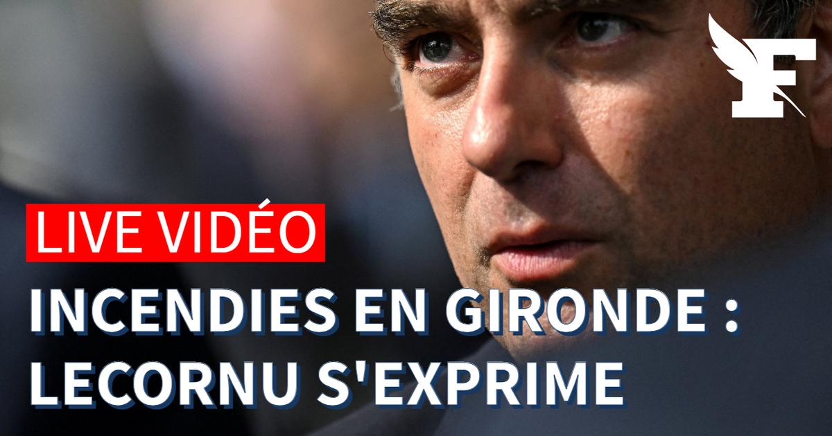 Incendies en Gironde : suivez en direct vidéo la déclaration de Sébastien Lecornu