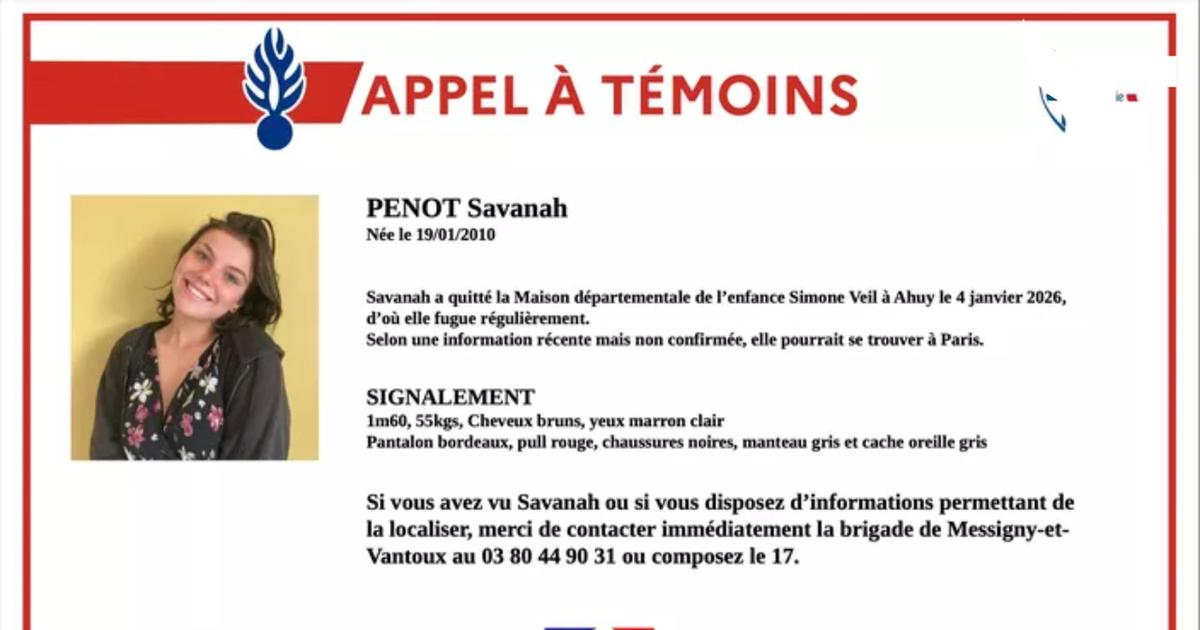 La gendarmerie diffuse un appel à témoins pour retrouver une adolescente de 16 ans portée disparue depuis deux mois, près de Dijon