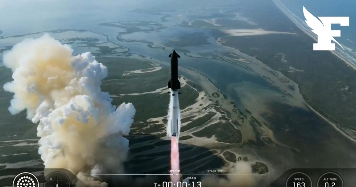 Les images du décollage de la fusée Starship pour un ultime test avant l'entrée en Bourse de SpaceX