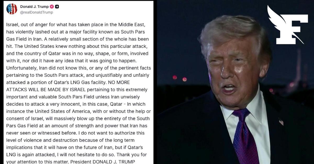 Guerre au Moyen-Orient: Donald Trump menace de cibler les champs gaziers iraniens après des attaques contre le Qatar
