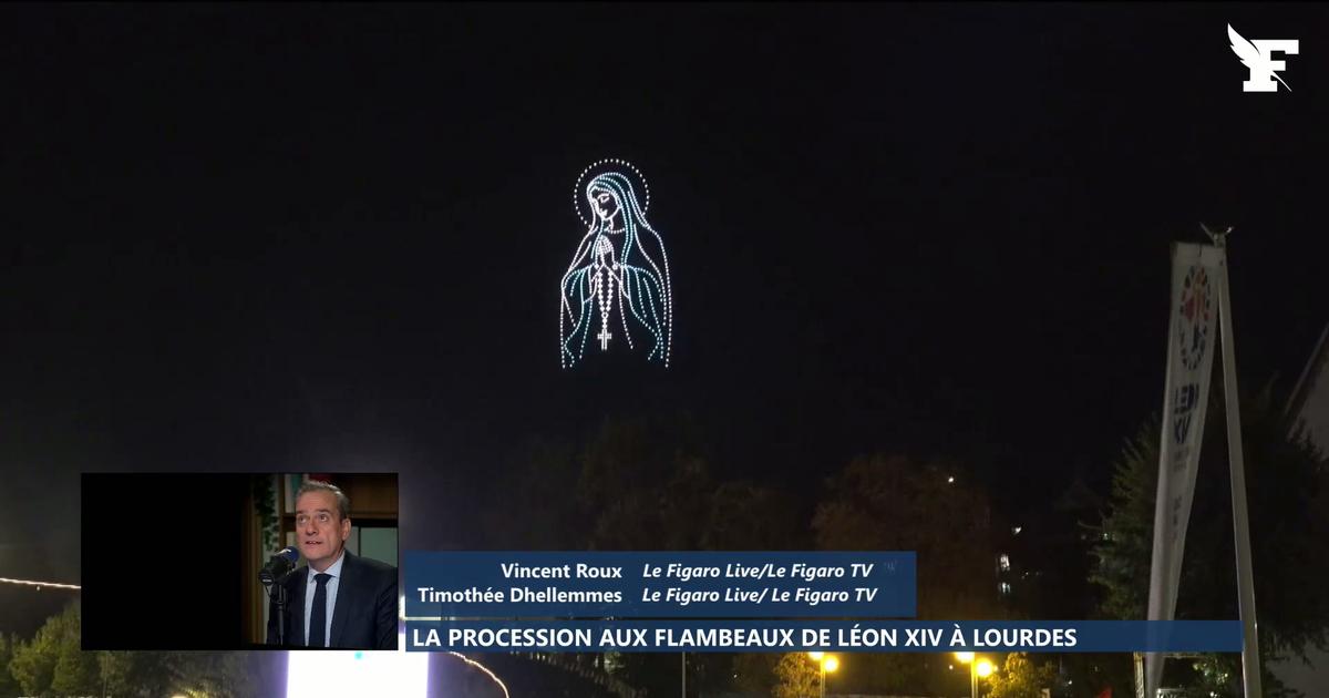 «Pour que le monde ait la vie» : un spectacle de drones illumine le ciel de Lourdes