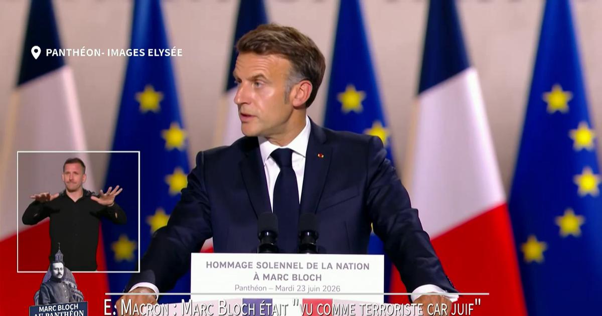 Pour Emmanuel Macron, Marc Bloch était «sévère avec les Français d'influence qui ont préféré admirer Hitler que le Front Populaire»