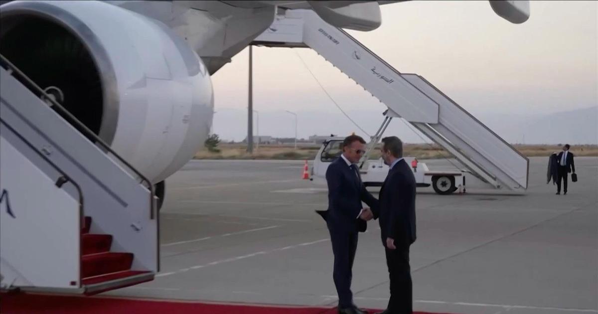 L'arrivée d'Emmanuel Macron en Syrie pour une rencontre inédite