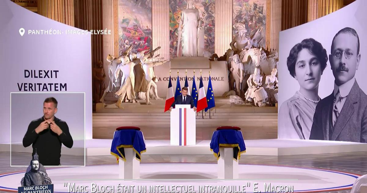 Emmanuel Macron: « vive Marc Bloch, vive Simonne Bloch, vive la République, vive la France»