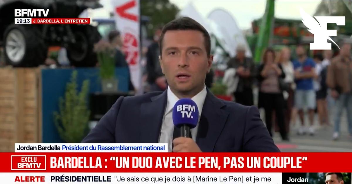 Jordan Bardella reconnaît des «sensibilités différentes» avec Marine Le Pen