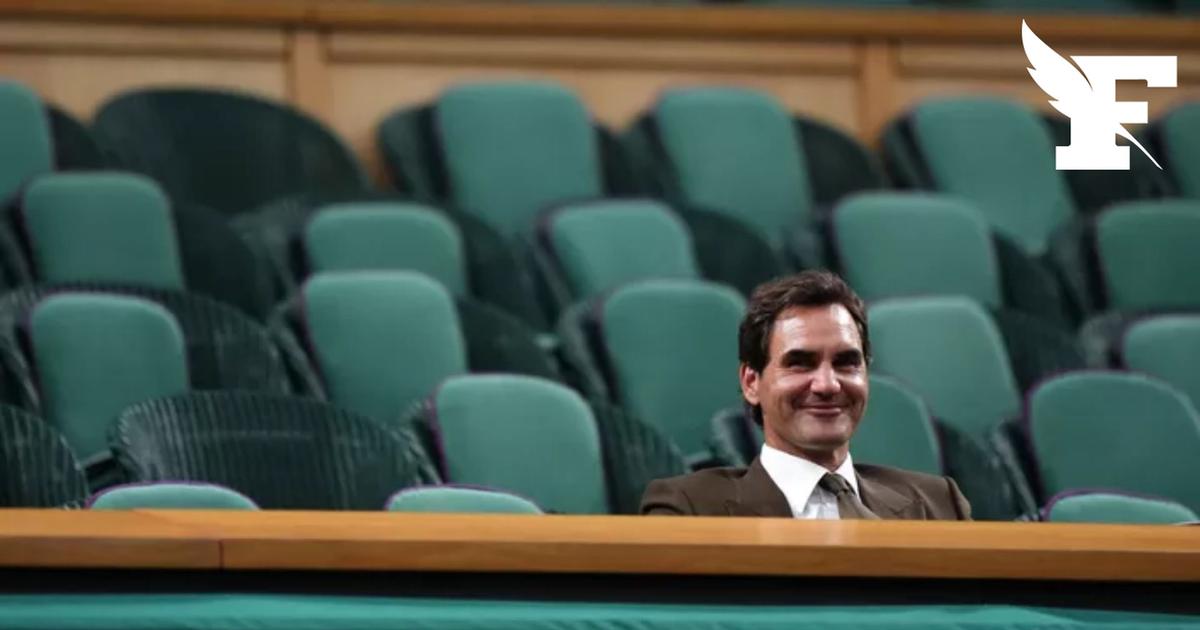 Wimbledon: les images de Roger Federer seul dans les tribunes pendant le 8e de finale tardif entre Zverev et Lehecka