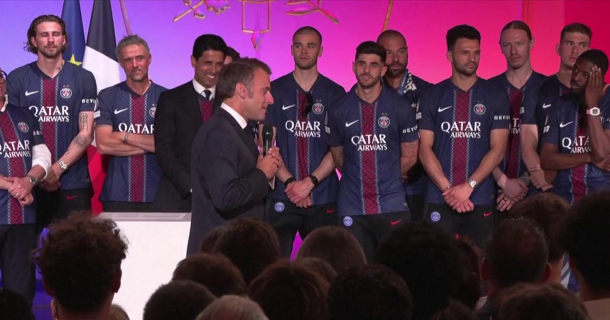«Vous êtes une grande équipe» : Emmanuel Macron rend hommage aux joueurs du PSG